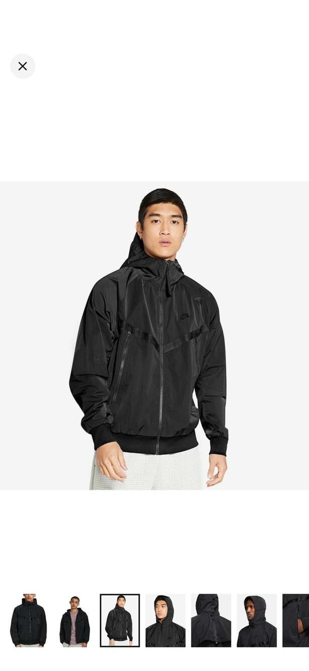 Nike Tech Woven Windrunner Jacket Size S Black-men’s/unisex